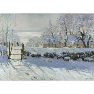 Grafika (00226) - Claude Monet: "The Magpie, 1868-1869" - 24 pieces puzzle