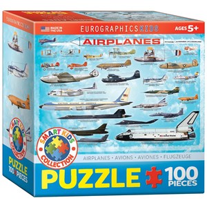 Eurographics (8100-0086) - "History of Aviation" - 100 pieces puzzle