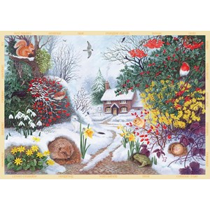 Falcon (11094) - Anne Searle: "Winter Hedgerow" - 500 pieces puzzle