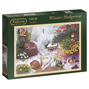 Falcon (11094) - Anne Searle: "Winter Hedgerow" - 500 pieces puzzle