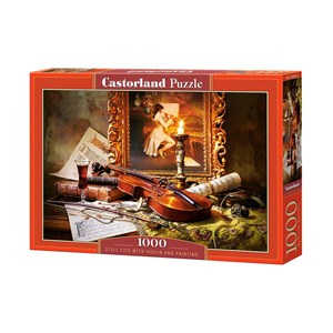 Castorland (C-103621) - "Still Life with Violin and Painting" - 1000 pieces puzzle