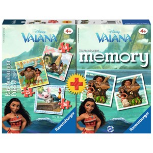 Ravensburger (21272) - "Vaiana + Memory" - 25 36 49 pieces puzzle