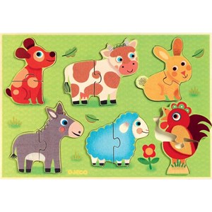 Djeco (01259) - "Coucou-cow" - 12 pieces puzzle
