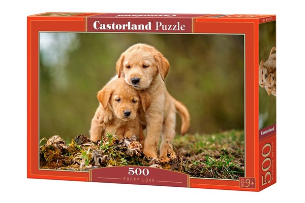 Castorland (B-52271) - "Puppy Love" - 500 pieces puzzle