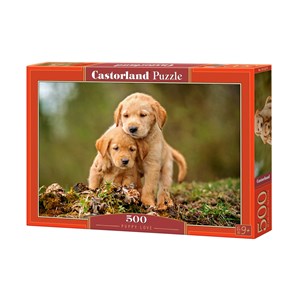 Castorland (B-52271) - "Puppy Love" - 500 pieces puzzle