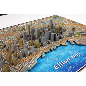 4D Cityscape (40084) - "Seattle" - 1100 pieces puzzle
