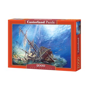 Castorland (C-200252) - "Sunk Galleon" - 2000 pieces puzzle