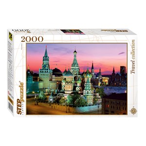 Step Puzzle (84025) - "Saint Basil's cathedral, Moscow" - 2000 pieces puzzle