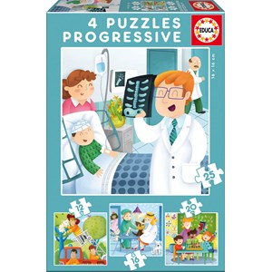 Educa (17146) - "I want to Be" - 12 16 20 25 pieces puzzle