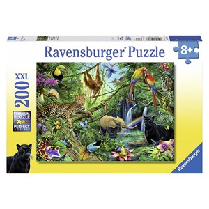 Ravensburger (12660) - "Animals of the Jungle" - 200 pieces puzzle