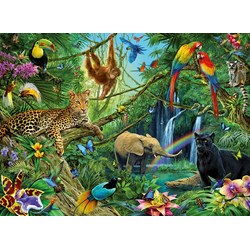 Ravensburger (12660) - "Animals of the Jungle" - 200 pieces puzzle