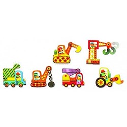 Djeco (08170) - "Duo, Articulo Vehicle" - 2 pieces puzzle