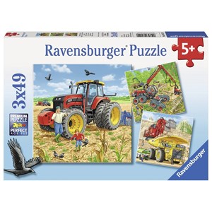 Ravensburger (08012) - "Large Machines" - 49 pieces puzzle