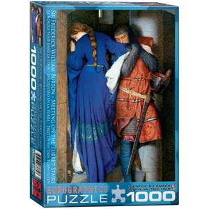 Eurographics (6000-3682) - Fredrick Burton: "Meeting on the Turret Stairs" - 1000 pieces puzzle