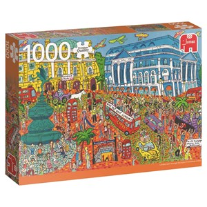 Jumbo (18563) - "Piccadilly Circus, London" - 1000 pieces puzzle