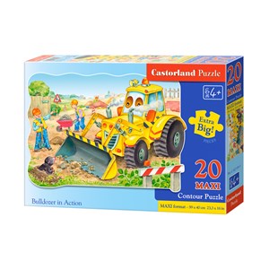 Castorland (C-02139) - "Bulldozer in Action" - 20 pieces puzzle