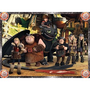 Ravensburger (13701) - "Dragons + Coloring Booklet" - 100 pieces puzzle