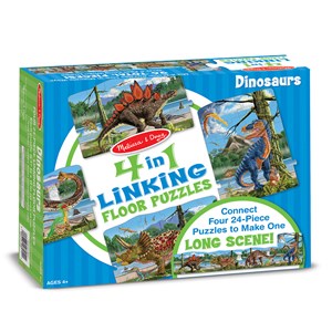 Melissa and Doug (8914) - "Dinosaurs" - 24 pieces puzzle