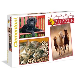Clementoni (08103) - "Animals" - 500 1000 pieces puzzle
