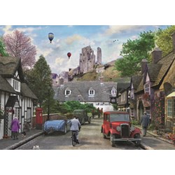 Falcon (11152) - "Around Britain, Corfe Castle" - 500 pieces puzzle