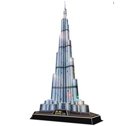 Cubic Fun (L133H) - "Burj Khalifa, Dubai" - 136 pieces puzzle