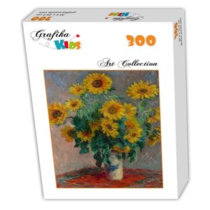 Grafika Kids (00456) - Claude Monet: "Bouquet of Sunflowers, 1881" - 300 pieces puzzle
