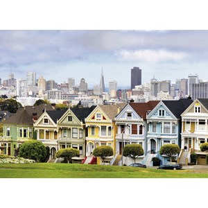 Ravensburger (19365) - "Painted Ladies, San Francisco" - 1000 pieces puzzle