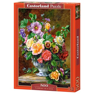 Castorland (B-52868) - "Flowers in a Vase" - 500 pieces puzzle