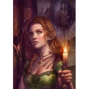 Grafika (01022) - Cris Ortega: "By the Light of a Candle" - 1000 pieces puzzle