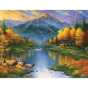 SunsOut (69611) - Abraham Hunter: "Mountain Retreat" - 1000 pieces puzzle