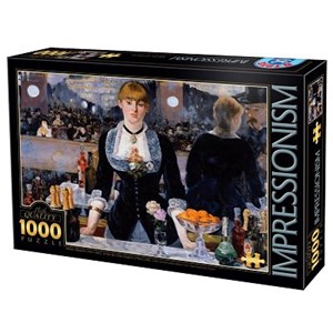 D-Toys (66961-IM01) - Edouard Manet: "Bar at the Folies-Bergeres" - 1000 pieces puzzle