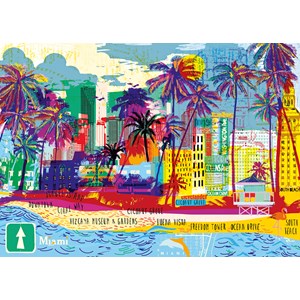 Heye (29802) - "I love Miami!" - 1000 pieces puzzle