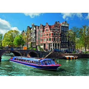 Ravensburger (19138) - "Netherlands, the Amsterdam canals" - 1000 pieces puzzle