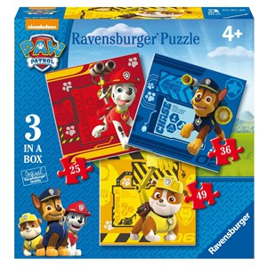 Ravensburger (07057) - "Paw Patrol" - 25 36 49 pieces puzzle