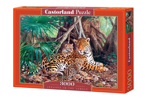 Castorland (C-300280) - "Jaguars in the Forest" - 3000 pieces puzzle