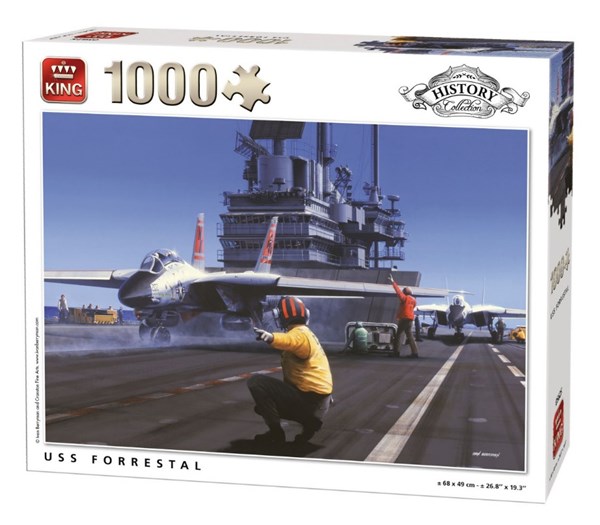 King International (05625) - "USS Forrestal" - 1000 pieces puzzle