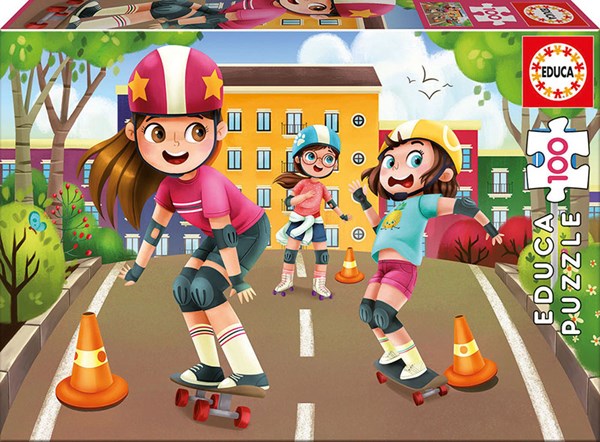 Educa (17152) - "Skating" - 100 pieces puzzle