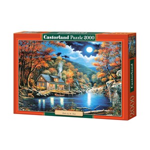 Castorland (C-200504) - "Cabin by the Lake" - 2000 pieces puzzle