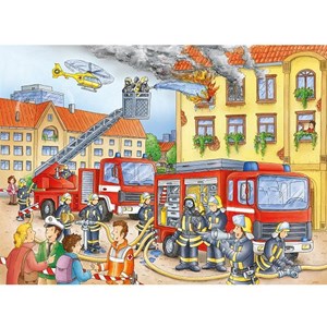 Ravensburger (10822) - "Firemen to the Rescue!" - 100 pieces puzzle