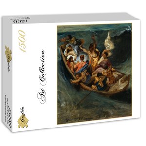 Grafika (00777) - Eugene Delacroix: "Christ on the Sea of Galilee, 1841" - 1500 pieces puzzle