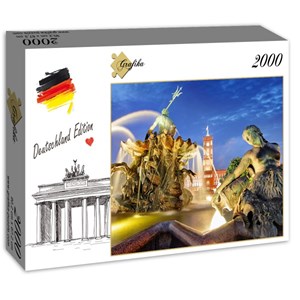 Grafika (02501) - "Berlin, Alexanderplatz und Rotes Rathaus" - 2000 pieces puzzle