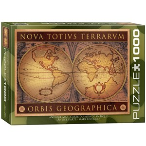 Eurographics (6000-1084) - "Map Orbis Geographica 2" - 1000 pieces puzzle