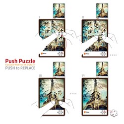 Pintoo (U1005) - "The Eiffel Tower and the Triumph Arch" - 48 pieces puzzle