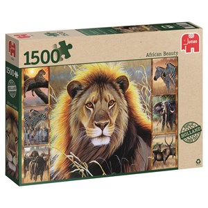 Jumbo (18356) - "African Beauty" - 1500 pieces puzzle