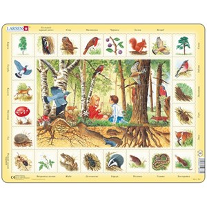 Larsen (NA4-RU) - "Forest - RU" - 48 pieces puzzle