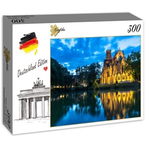 Grafika (02529) - "Deutschland Edition, Stuttgart, Johanneskirche am Feuersee" - 300 pieces puzzle