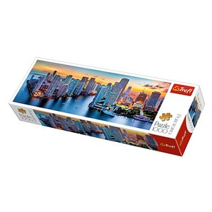 Trefl (29027) - "Miami by Night" - 1000 pieces puzzle
