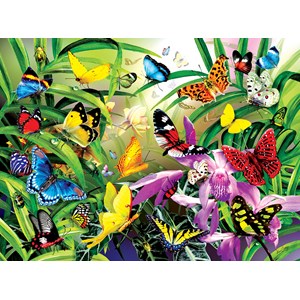 SunsOut (34867) - Lori Schory: "Tropical Butterflies" - 1000 pieces puzzle