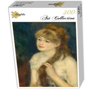 Grafika (01896) - Pierre-Auguste Renoir: "Young Woman Braiding Her Hair, 1876" - 300 pieces puzzle
