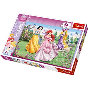 Trefl (14135) - "Princesses By The Fountain" - 24 pieces puzzle